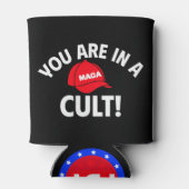 Je zit in een cultus! + FDT | Politiek Blikjeskoeler (Achterkant)