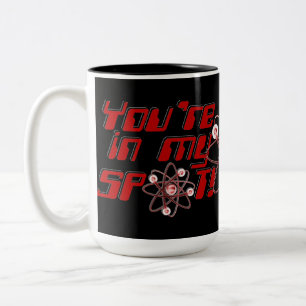 Je zit in mijn Humor Black Mok. Tweekleurige Koffiemok