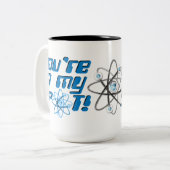 Je zit in mijn Humor Mok. Tweekleurige Koffiemok (Voorkant links)