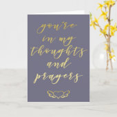 Je zit in mijn Kaart van Thoughts & Prayers Mauve (Gele Bloem)