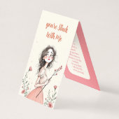 Je zit met mij opgescheept kaart (Voorkant)