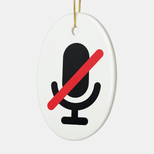 Je zit op de stomme microfoon ornament (Links)