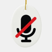 Je zit op de stomme microfoon ornament (Voorkant)