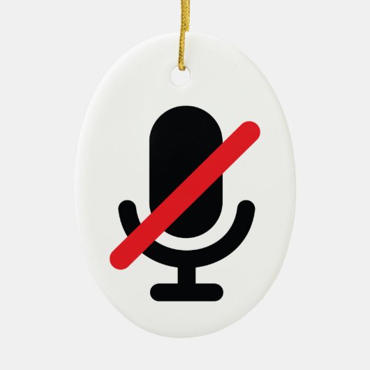 Je zit op de stomme microfoon ornament (Voorkant)