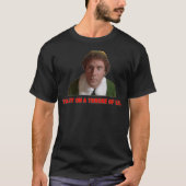 Je zit op een troon. t-shirt (Voorkant)