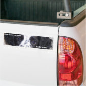 Je zit op mijn staart! WEER UIT! Bumpersticker (Op Truck)