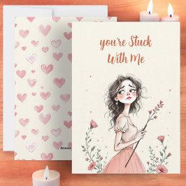 Je Zit Vast Aan Mij Feestdagenkaart