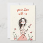 Je Zit Vast Aan Mij Feestdagenkaart (Voorkant)