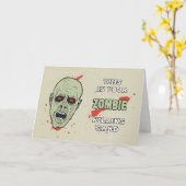 Je Zombie-doodskaart voor Birthday met Zombie Kaart (Gele Bloem)