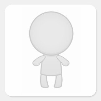 Je zombie op een sticker! vierkante sticker