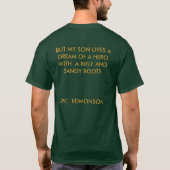 JE ZON DREAMED VAN EEN HERO MET EEN KAAPA... T-SHIRT (Achterkant)