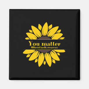 Je Zonnebloem Mental Health Awareness Sticker Magneet