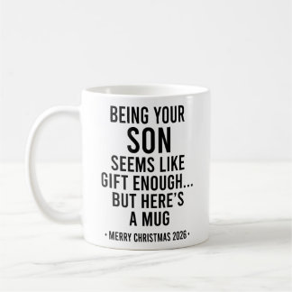 Je zoon zijn lijkt al een cadeau genoeg  koffiemok