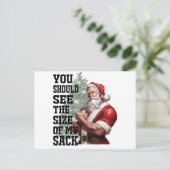 Je zou de maat van mijn zak moeten zien feestdagenkaart (Staand voorkant)