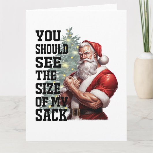 Je zou de maat van mijn zak moeten zien kaart (Voorkant)