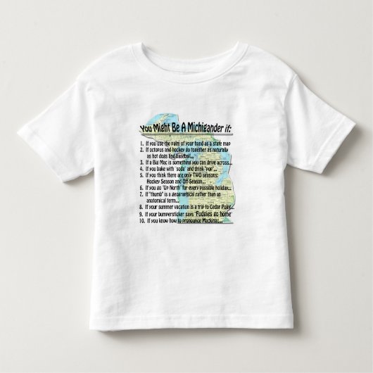 Je zou een Michigander kunnen zijn als: Kinder Shirts (Voorkant)