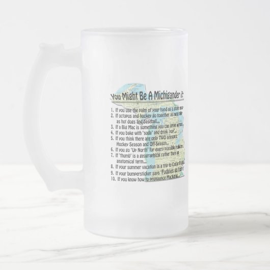 Je zou een Michigander kunnen zijn als: Matglas Bierpul (Links)