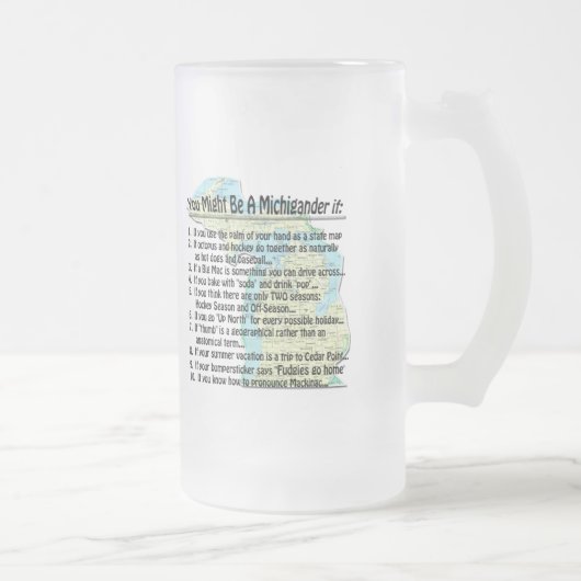 Je zou een Michigander kunnen zijn als: Matglas Bierpul (Rechts)
