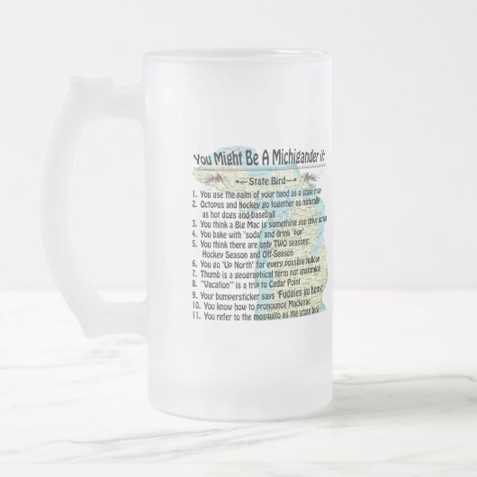 Je zou een Michigander kunnen zijn als: Matglas Bierpul (Links)