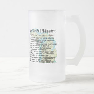 Je zou een Michigander kunnen zijn als: Matglas Bierpul