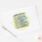 Je zou een Michigander kunnen zijn als: Ronde Sticker (Envelop)