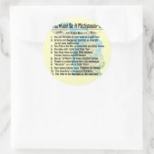 Je zou een Michigander kunnen zijn als: Ronde Sticker (Tas)