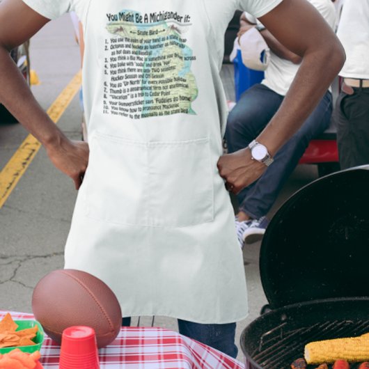 Je zou een Michigander kunnen zijn als: Standaard Schort