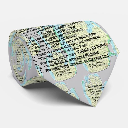 Je zou een Michigander kunnen zijn als: Stropdas (Opgerold)