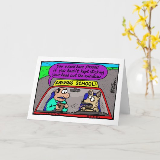 Je zou geslaagd zijn... kaart (Gele Bloem)