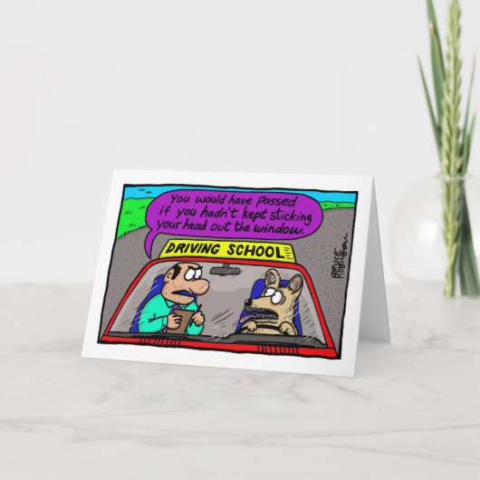 Je zou geslaagd zijn... kaart (Voorkant)