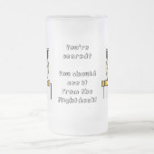 Je zou het moeten zien van het gevriesde flipte de matglas bierpul (Center)