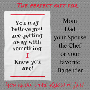 Je zou kunnen denken dat ik humoristisch ben theedoek