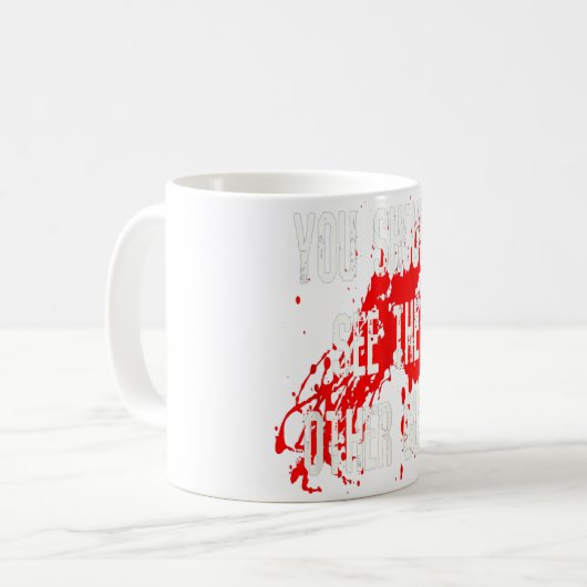 Je zou moeten zien dat de andere man snel goed kom koffiemok (Voorkant links)