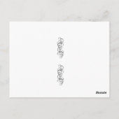 "Je zult alles doen voor je aandacht" briefkaart (Achterkant)