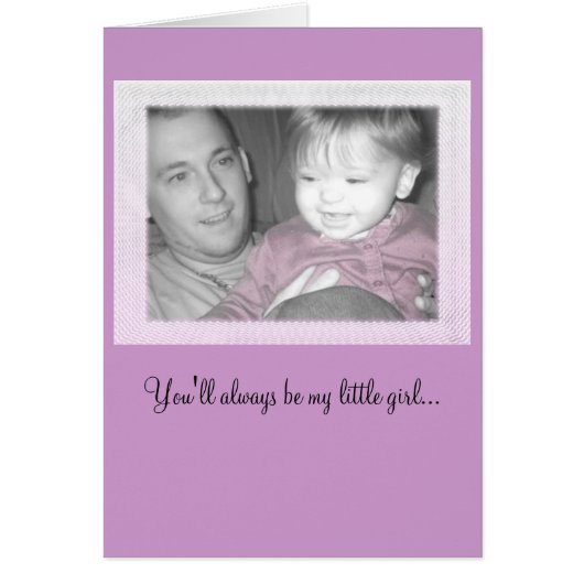 Je zult altijd mijn kleine meisje zijn... (Voorkant)