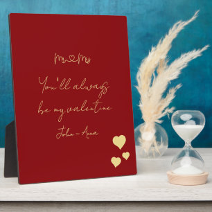 Je zult altijd mijn Valentijn zijn meneer en mevro Fotoplaat