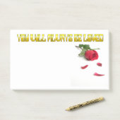 Je zult altijd van je houden post-it® notes (Op bureau)