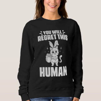 Je Zult Dit Menselijke Zwarte Kat Voor Bunny Fel S Trui