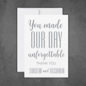 "Je zult er willen zijn" Minimalist Bewaar de datu Bedankkaart