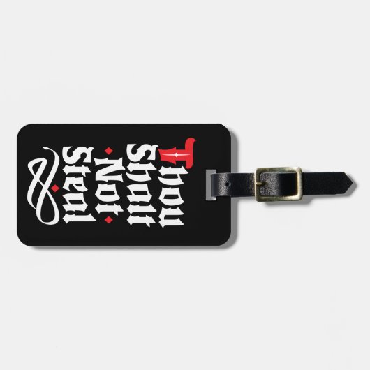 Je zult geen grappige bagagebeveiliging stelen bagagelabel (Voorkant horizontaal)