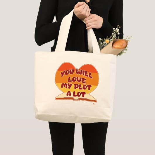 Je zult genieten van mijn plot veel roman schrijve grote tote bag (Voorkant (product))