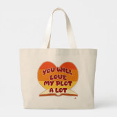 Je zult genieten van mijn plot veel roman schrijve grote tote bag (Achterkant)