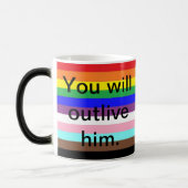 Je zult hem overleven Pride Support Ally LGBTQIA+ Magische Mok (Links)