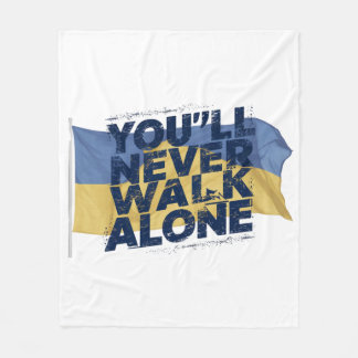 Je zult Loop nooit alleen Fleece Deken