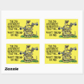 Je zult me niet leren lezen rechthoekige sticker (Vel)