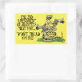 Je zult me niet leren lezen rechthoekige sticker (Tas)