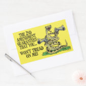 Je zult me niet leren lezen rechthoekige sticker (Envelop)