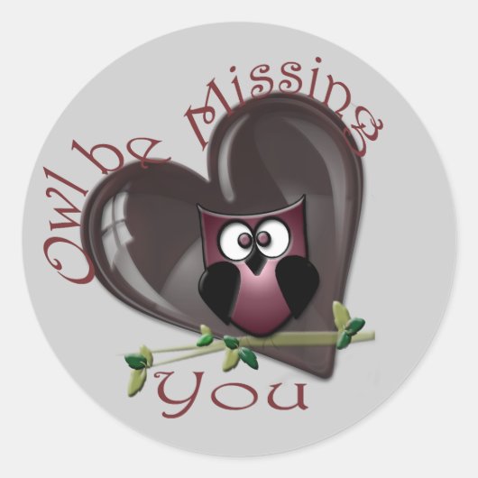 Je zult missen ronde sticker (Voorkant)