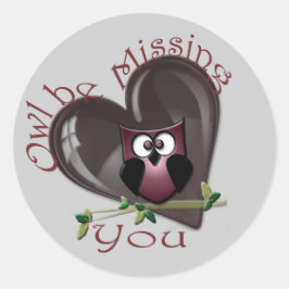 Je zult missen ronde sticker