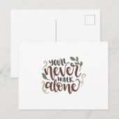 Je zult nooit alleen lopen briefkaart (Voorkant / Achterkant)